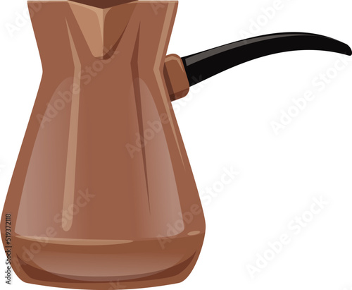 Coffee maker pot icon cartoon vector. Cafe machine
