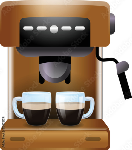 Home coffee maker icon cartoon vector. Turkish machine