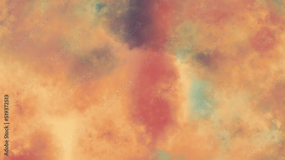 Grunge paper texture background, colorful sunset or easter sunrise sky. beautiful watercolor grunge. Hand painted background. Multi color grunge design.