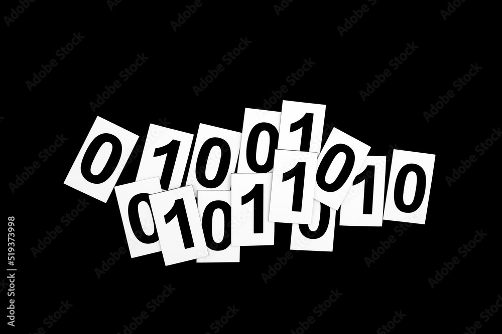 Zeros and ones numbers isolated on black background. Coding background composition. Zeros and ones numbers isolated on black background. Coding background composition.
