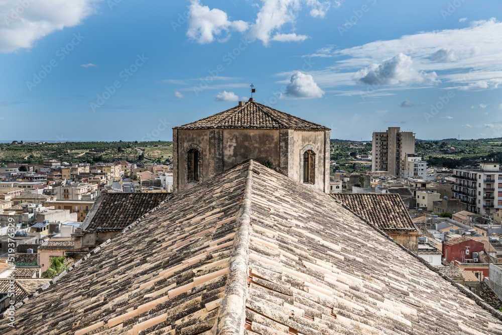 Vista de los tejados desde el Campanile San Carlo al Corso, de Noto, Provincia de Siracusa , Sicilia Vista de los tejados desde el Campanile San Carlo al Corso, de Noto, Provincia de Siracusa , Sicilia