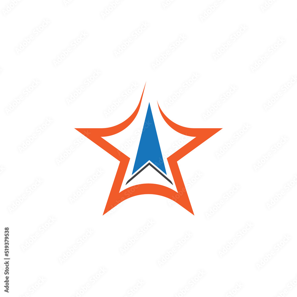 Obraz premium Star icon template
