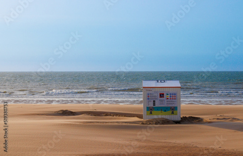 Baywatch house at the Belgium beach