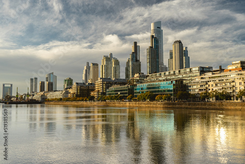 An evening at he docks of Puerto Madero, Buenos Aires, Argentina.