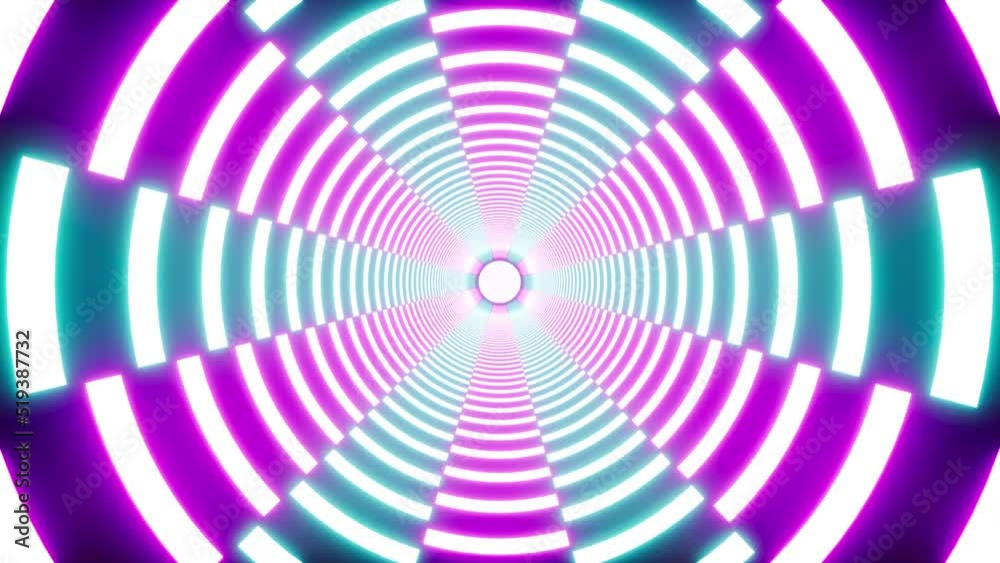Flashing purple and cyan Neon Lights Loop for Music Festival