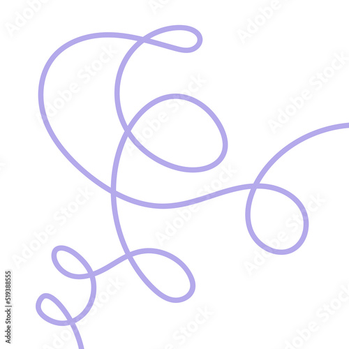 Organic line art background. Hand drawn beige and violet colors banner. For social media post, web, promotional banner, advertising and home decoration. Vector illustration, flat design