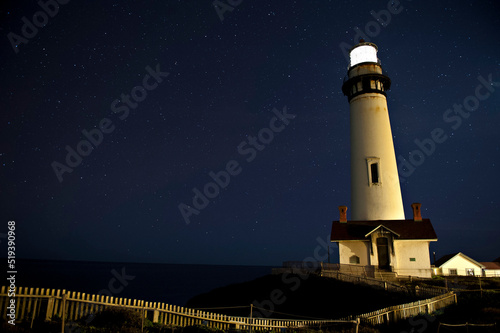 Pigeon Point Lighthouse at Night