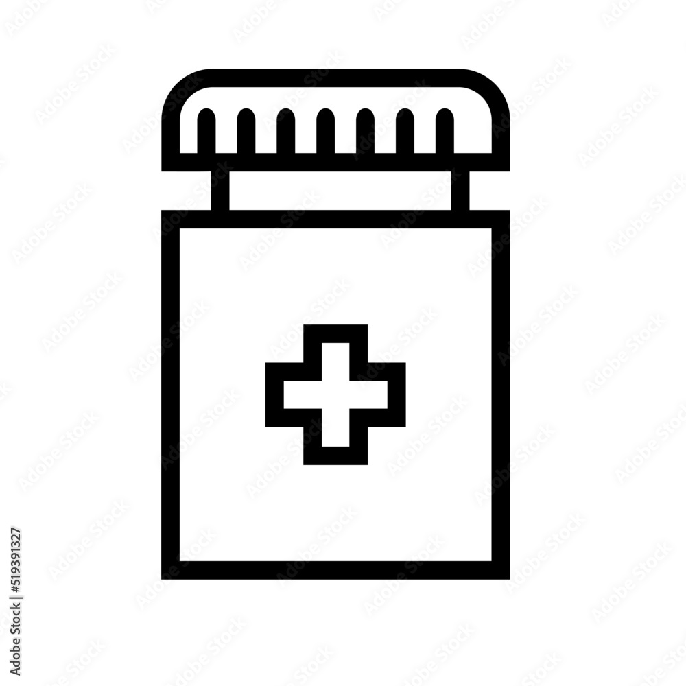 Bottle, capsule bottle, medicine, icon, white and black, hospital Bottle, capsule bottle, medicine, icon, white and black, hospital