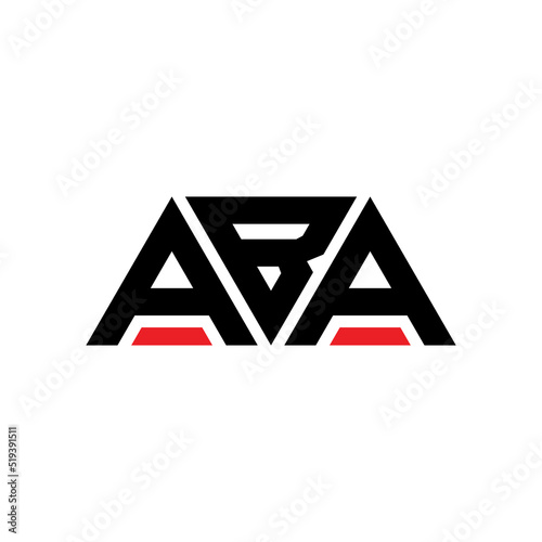 ABA triangle letter logo design with triangle shape. ABA triangle logo design monogram. ABA triangle vector logo template with red color. ABA triangular logo Simple, Elegant, and Luxurious Logo...