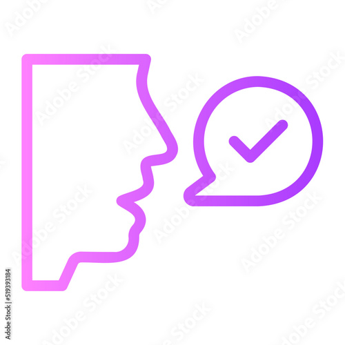 pronunciation gradient icon