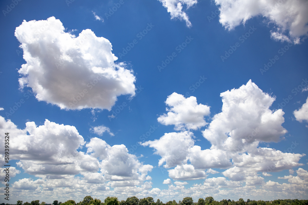 Fluffy cumulous Clouds with Blue Sky Fluffy cumulous Clouds with Blue Sky
