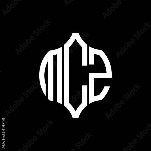 MCZ letter logo. MCZ best black background vector image. MCZ Monogram logo design for entrepreneur and business.
 photo