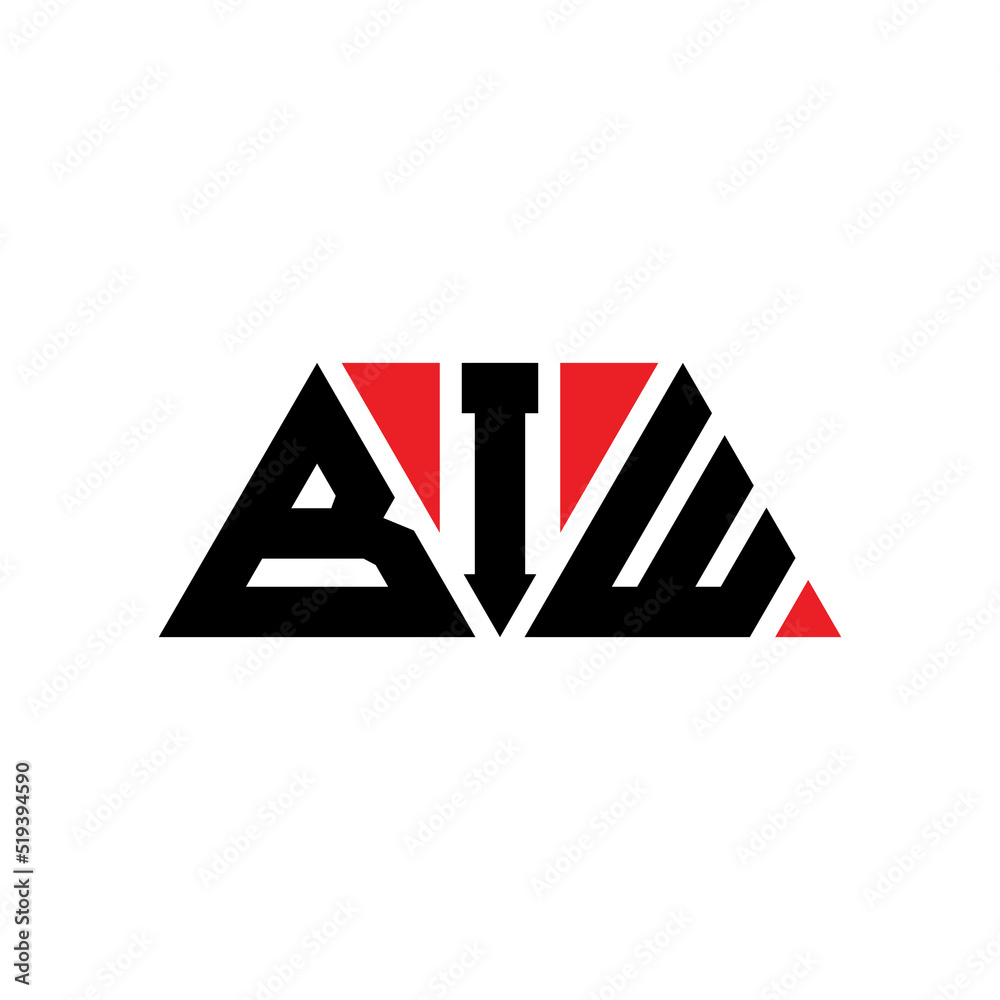 BIW tBIangle letter logo design with tBIangle shape. BIW tBIangle logo ...
