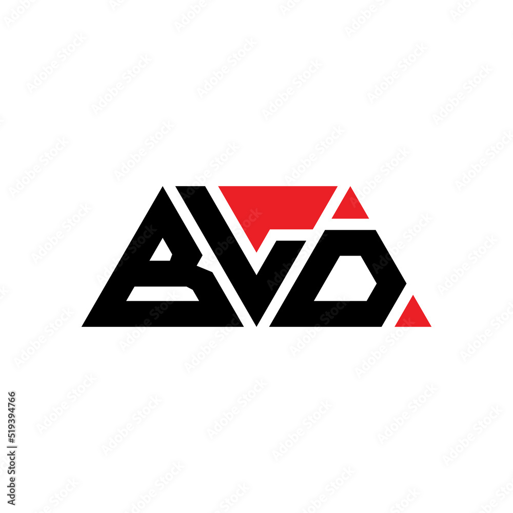 BLD triangle letter logo design with triangle shape. BLD triangle logo ...
