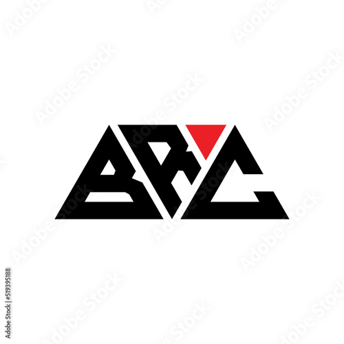 BRC triangle letter logo design with triangle shape. BRC triangle logo design monogram. BRC triangle vector logo template with red color. BRC triangular logo Simple, Elegant, and Luxurious Logo...