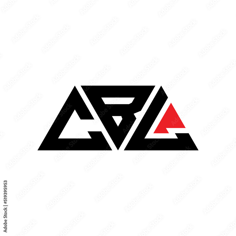 CBL triangle letter logo design with triangle shape. CBL triangle logo ...