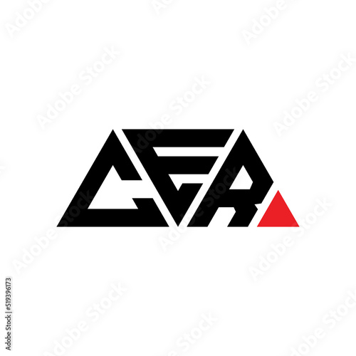 CER triangle letter logo design with triangle shape. CER triangle logo design monogram. CER triangle vector logo template with CEd color. CER triangular logo Simple, Elegant, and Luxurious Logo...