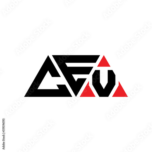 CEV triangle letter logo design with triangle shape. CEV triangle logo design monogram. CEV triangle vector logo template with CEd color. CEV triangular logo Simple, Elegant, and Luxurious Logo...