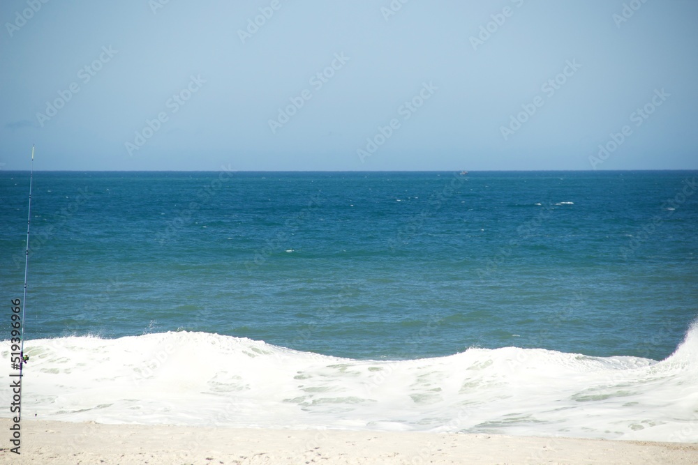 Fototapeta premium Praia com onda