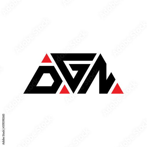 DGN triangle letter logo design with triangle shape. DGN triangle logo design monogram. DGN triangle vector logo template with red color. DGN triangular logo Simple, Elegant, and Luxurious Logo...