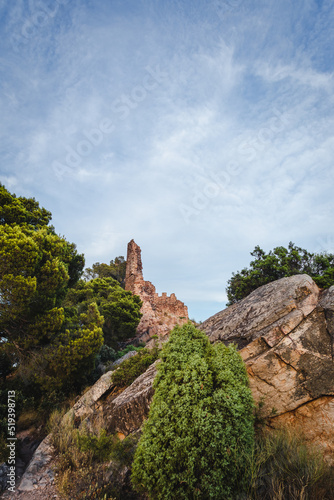 Medieval castle  located on a hill  in the municipality of Sierra  in the Valencia Community  in Spain. It s a turistic place.