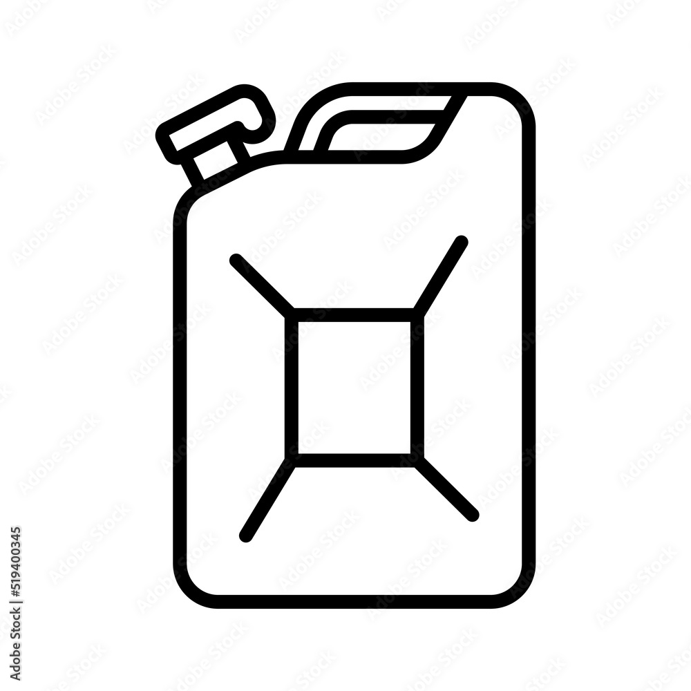 Petrol canister icon. Jerry can of gasoline or oil. Petrol canister icon. Jerry can of gasoline or oil.