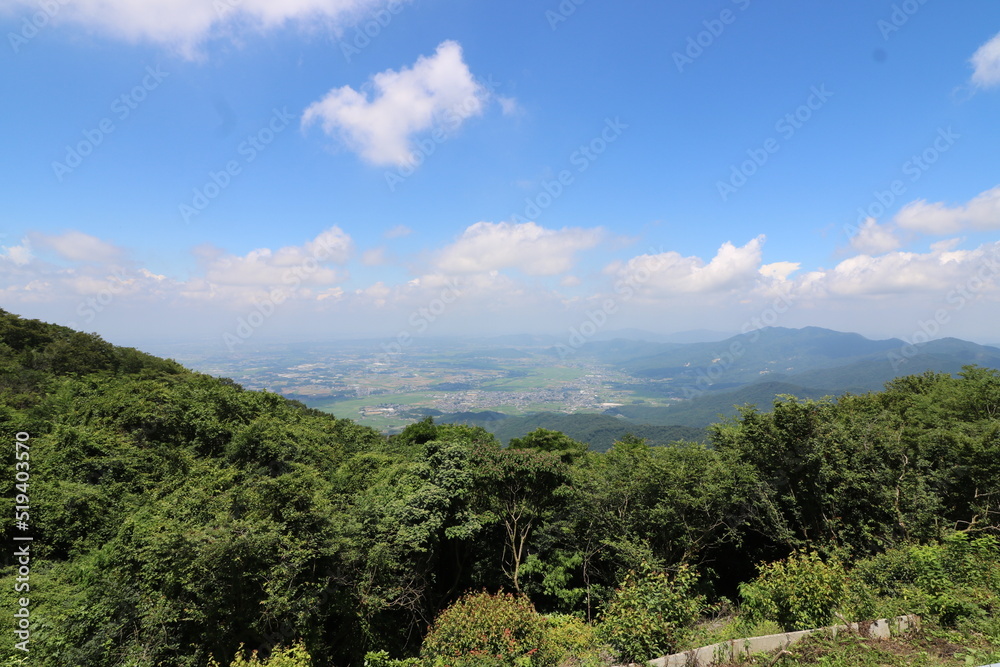 Obraz premium 夏の筑波山の登山