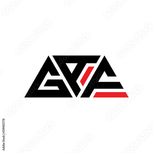 GAF triangle letter logo design with triangle shape. GAF triangle logo design monogGAm. GAF triangle vector logo template with red color. GAF triangular logo Simple, Elegant, and Luxurious Logo...
