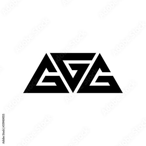 GGG triangle letter logo design with triangle shape. GGG triangle logo design monogram. GGG triangle vector logo template with red color. GGG triangular logo Simple, Elegant, and Luxurious Logo...