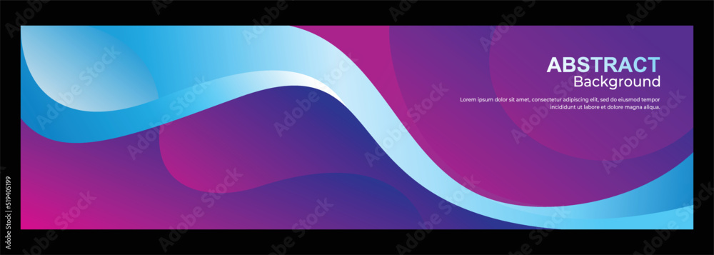 Abstract banner wavy banner design vector