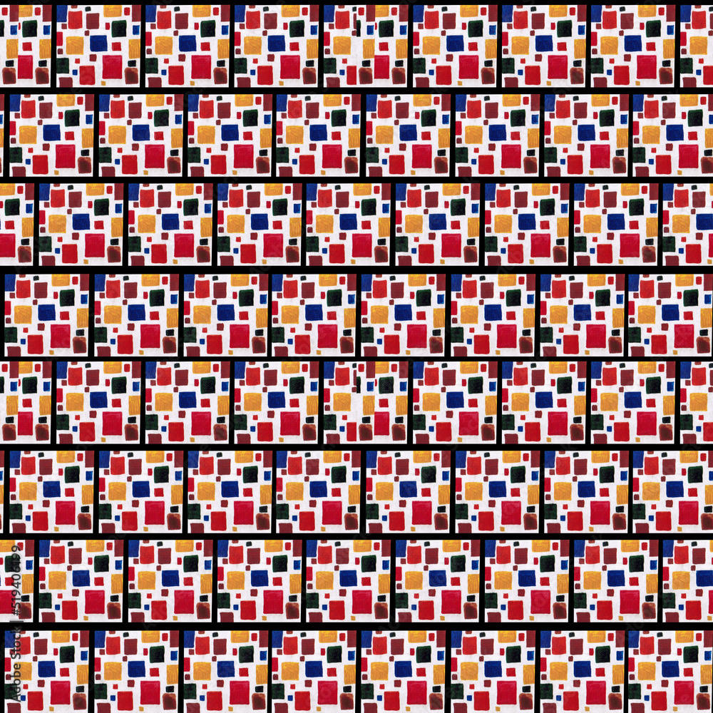 Fototapeta premium seamless pattern with geometryl tile