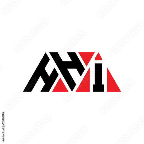 HHI triangle letter logo design with triangle shape. HHI triangle logo design monogram. HHI triangle vector logo template with red color. HHI triangular logo Simple, Elegant, and Luxurious Logo...