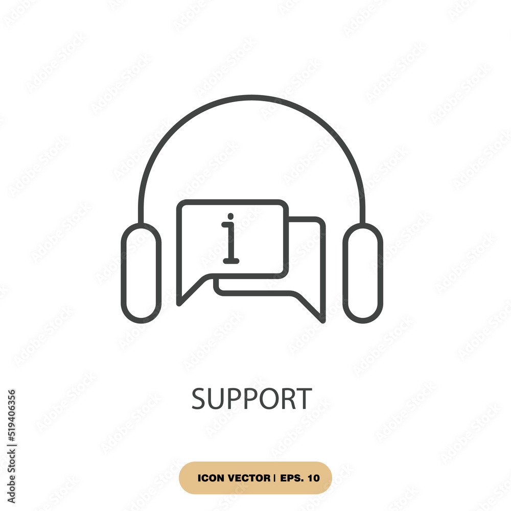 support icons  symbol vector elements for infographic web