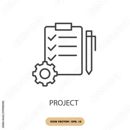 project icons  symbol vector elements for infographic web