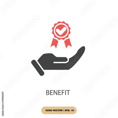 benefit icons  symbol vector elements for infographic web