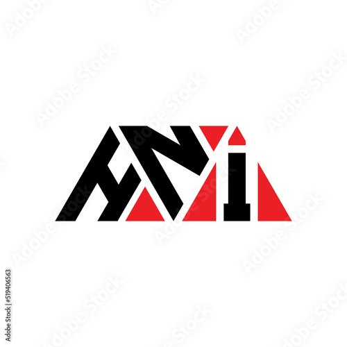 HNI triangle letter logo design with triangle shape. HNI triangle logo design monogram. HNI triangle vector logo template with red color. HNI triangular logo Simple, Elegant, and Luxurious Logo...