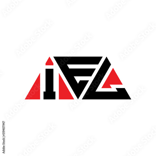 IEL triangle letter logo design with triangle shape. IEL triangle logo design monogram. IEL triangle vector logo template with IEd color. IEL triangular logo Simple, Elegant, and Luxurious Logo... photo