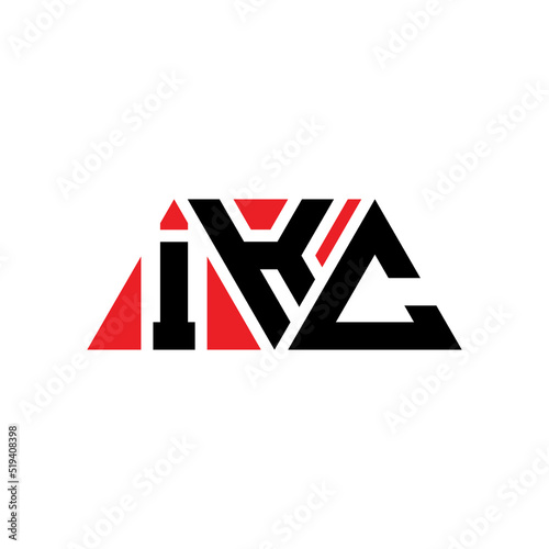 IKC triangle letter logo design with triangle shape. IKC triangle logo design monogram. IKC triangle vector logo template with red color. IKC triangular logo Simple, Elegant, and Luxurious Logo...