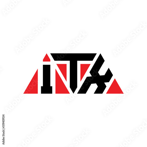 ITX triangle letter logo design with triangle shape. ITX triangle logo design monogram. ITX triangle vector logo template with red color. ITX triangular logo Simple, Elegant, and Luxurious Logo...