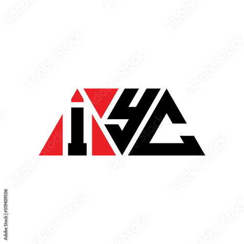 IYC triangle letter logo design with triangle shape. IYC triangle logo design monogram. IYC triangle vector logo template with red color. IYC triangular logo Simple, Elegant, and Luxurious Logo...