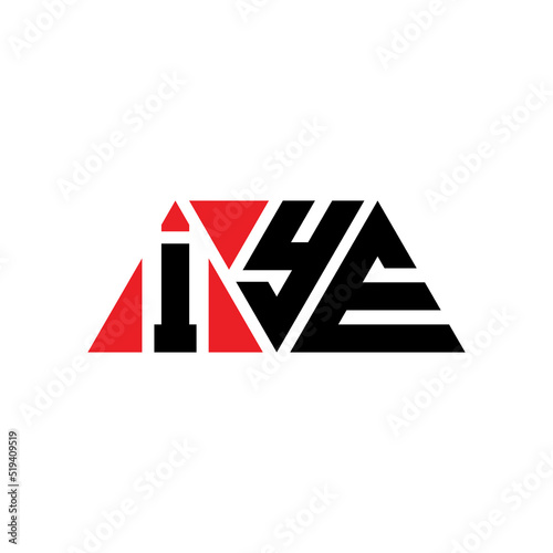 IYE triangle letter logo design with triangle shape. IYE triangle logo design monogram. IYE triangle vector logo template with red color. IYE triangular logo Simple, Elegant, and Luxurious Logo...