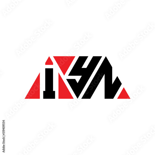 IYN triangle letter logo design with triangle shape. IYN triangle logo design monogram. IYN triangle vector logo template with red color. IYN triangular logo Simple, Elegant, and Luxurious Logo...