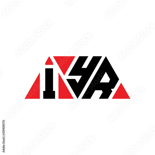 IYR triangle letter logo design with triangle shape. IYR triangle logo design monogram. IYR triangle vector logo template with red color. IYR triangular logo Simple, Elegant, and Luxurious Logo...