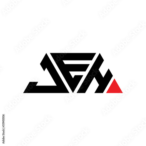 JEH triangle letter logo design with triangle shape. JEH triangle logo design monogram. JEH triangle vector logo template with JEd color. JEH triangular logo Simple, Elegant, and Luxurious Logo...