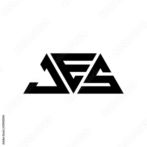 JES triangle letter logo design with triangle shape. JES triangle logo design monogram. JES triangle vector logo template with JEd color. JES triangular logo Simple, Elegant, and Luxurious Logo...
