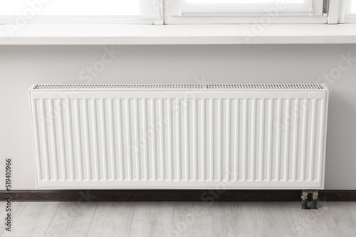 Wallpaper Mural Modern radiator in room. Central heating system Torontodigital.ca