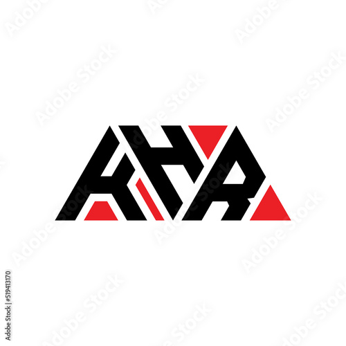 KHR triangle letter logo design with triangle shape. KHR triangle logo design monogram. KHR triangle vector logo template with red color. KHR triangular logo Simple, Elegant, and Luxurious Logo...
