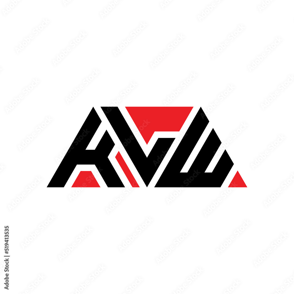 KLW triangle letter logo design with triangle shape. KLW triangle logo design monogram. KLW triangle vector logo template with red color. KLW triangular logo Simple, Elegant, and Luxurious Logo...