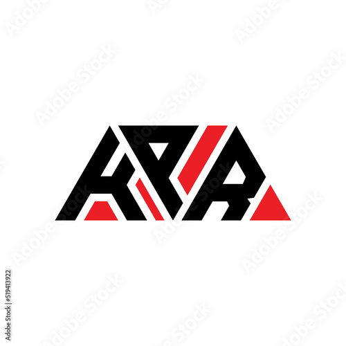 KPR triangle letter logo design with triangle shape. KPR triangle logo design monogram. KPR triangle vector logo template with red color. KPR triangular logo Simple, Elegant, and Luxurious Logo...