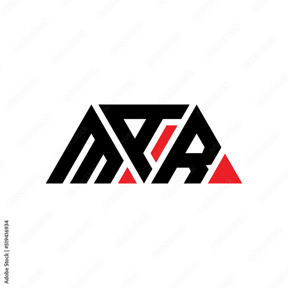 MAR triangle letter logo design with triangle shape. MAR triangle logo design monogMAm. MAR triangle vector logo template with red color. MAR triangular logo Simple, Elegant, and Luxurious Logo...